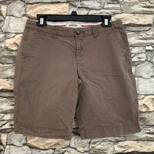 #22 Old Navy Perfect Bermuda Low Rise Favorite Khaki Brown Vintage Shorts Size 8